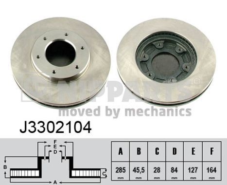 фото Тормозной диск nipparts j3302104