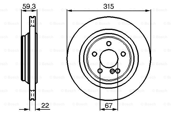 фото Тормозной диск bosch 0986478966