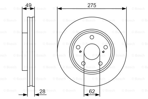 фото Тормозной диск bosch 0986479r58