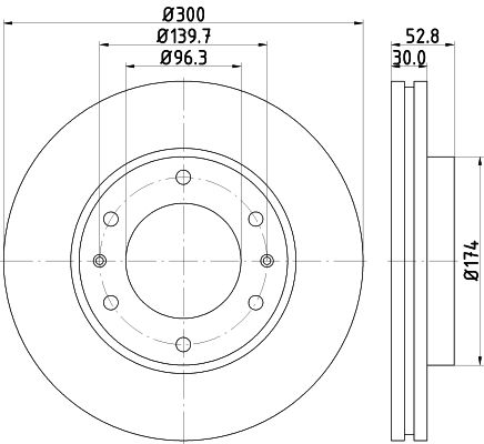 фото Тормозной диск hella pagid 8dd 355 116-481