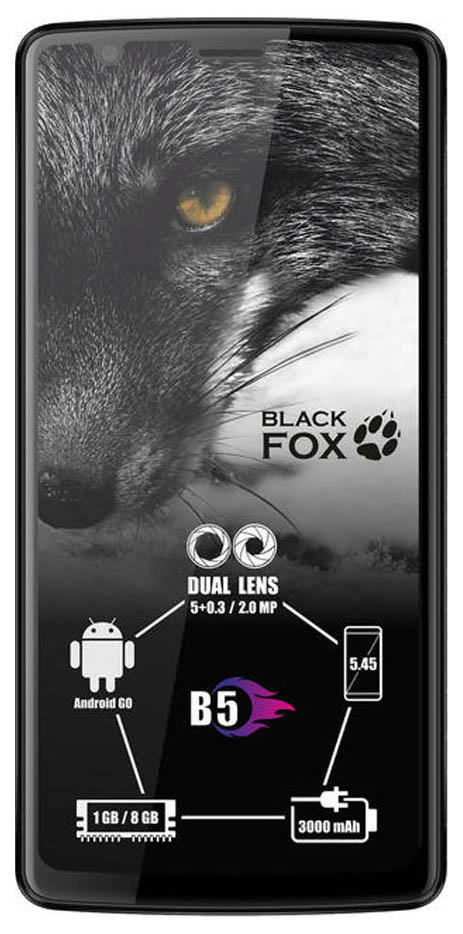 фото Смартфон black fox b5 1/8gb grey