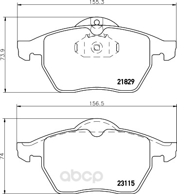 

Комплект тормозных колодок Hella 8DB355007771