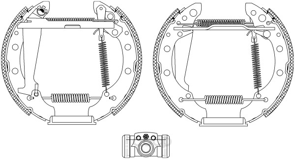 

Тормозные колодки барабанные HELLA PAGID 8DB355005021