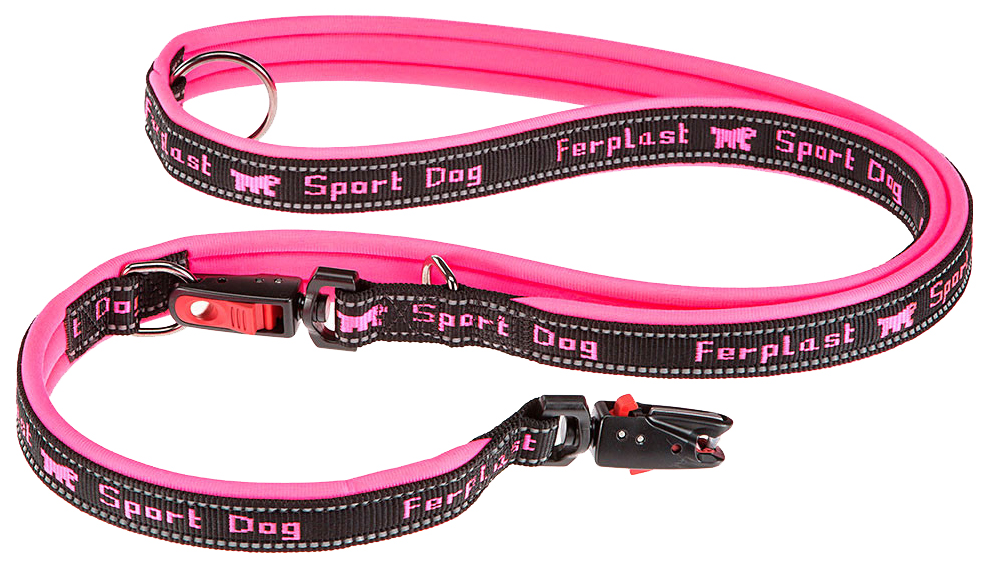 Поводок для собак Ferplas Sport Dog Matic, 15 мм х 200 см, Розовый Ferplast