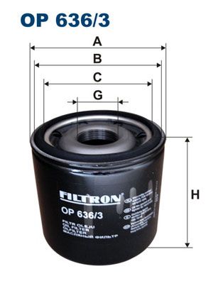 

Фильтр масляный FILTRON OP636/3