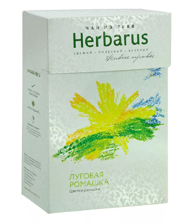 

Чай из трав Herbarus листовой луговая ромашка 40 г