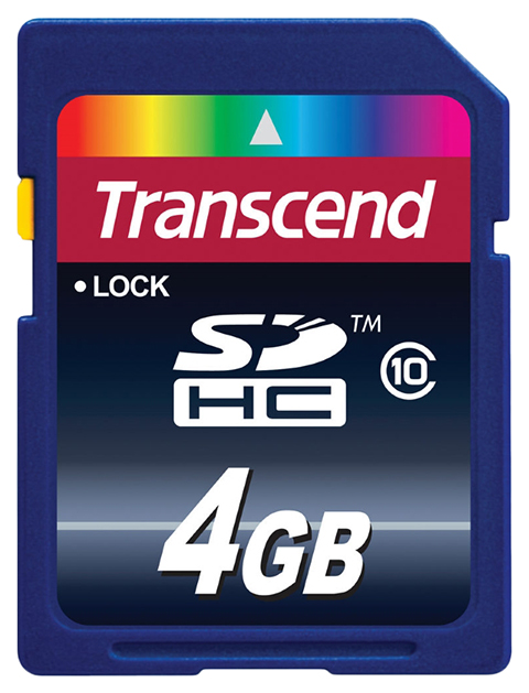 

Карта памяти Transcend Micro SD TS4GSDHC10 4GB, TS4GSDHC10