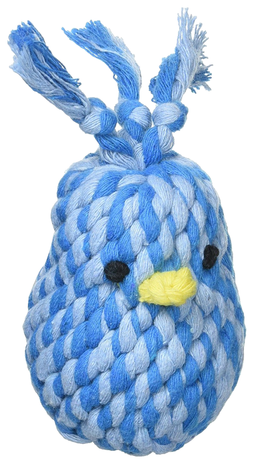 фото Жевательная игрушка для собак tarky птичка плетеная с упругим латексным мячом внутри