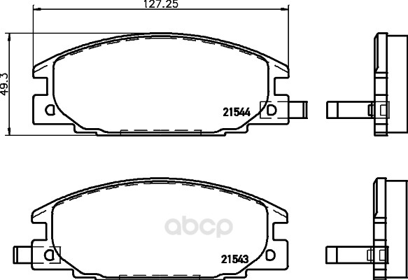 

Тормозные колодки дисковые HELLA 8DB355027041