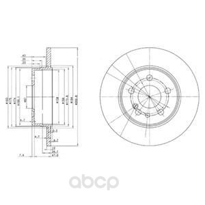 

Тормозной диск DELPHI BG2738