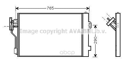 фото Pадиатор кондиционера с осушителем mb viano, vito all 03 ava msa5352d