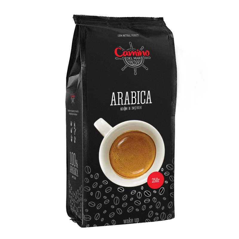 

Кофе зерновой Camino del Mar arabica 250 г