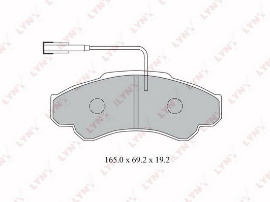 

Тормозные колодки LYNXauto дисковые BD2216