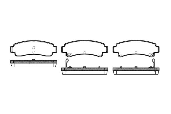

Комплект тормозных дисковых колодок Remsa 0302.02