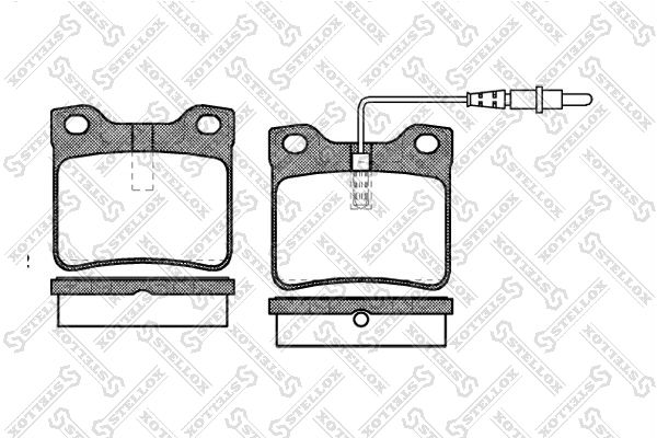 

Тормозные колодки Stellox дисковые 332022BSX