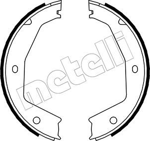 

Тормозные колодки METELLI стояночного тормоза 530197