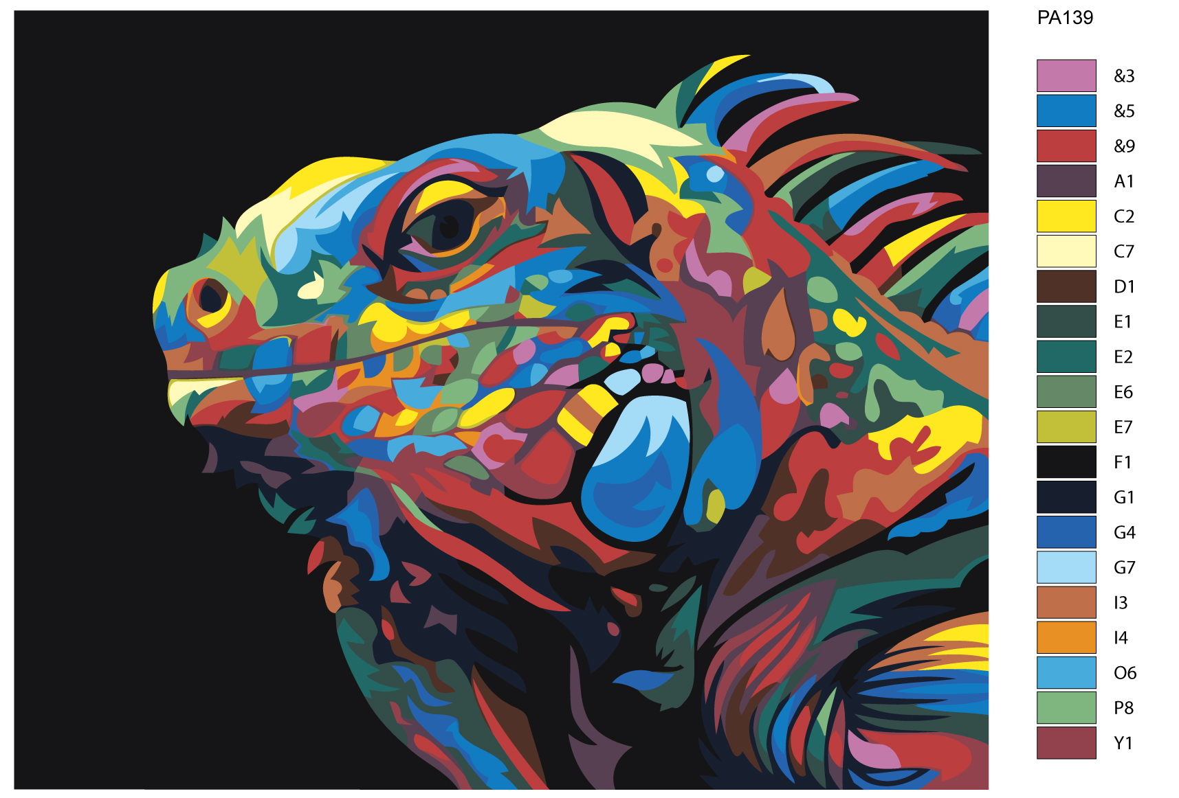 

Картина по номерам, 40 x 50, PA139, PA139