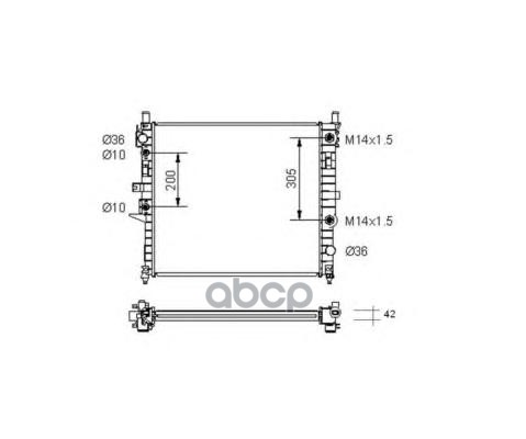 

Радиатор системы охлаждения NRF 55336