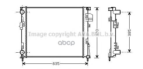 фото Радиатор системы охлаждения ava quality cooling rta2303