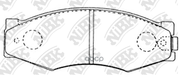 Комплект тормозных колодок NiBK PN2105