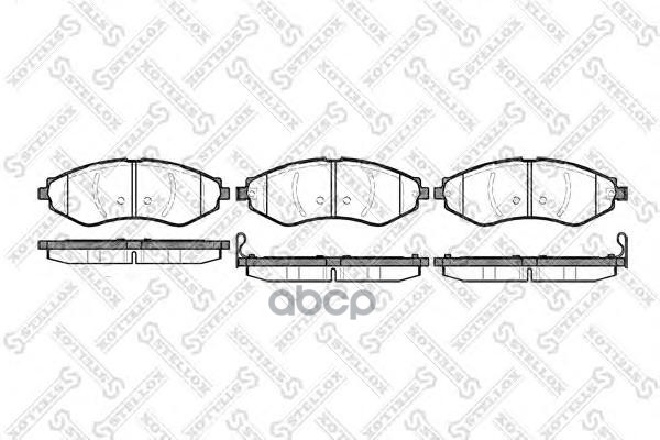 

Комплект тормозных колодок Stellox 656022SX