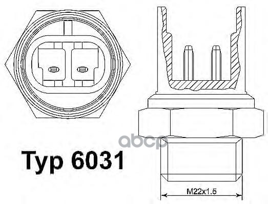 

Датчик включения вентилятора Wahler 6031100D