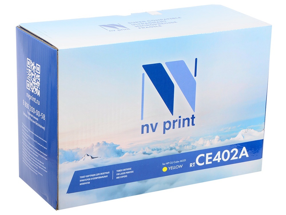 фото Картридж для лазерного принтера nv print ce402a, желтый