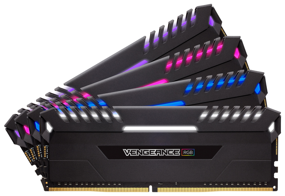 

Оперативная память Corsair VENGEANCE RGB CMR32GX4M4C3000C15, VENGEANCE RGB