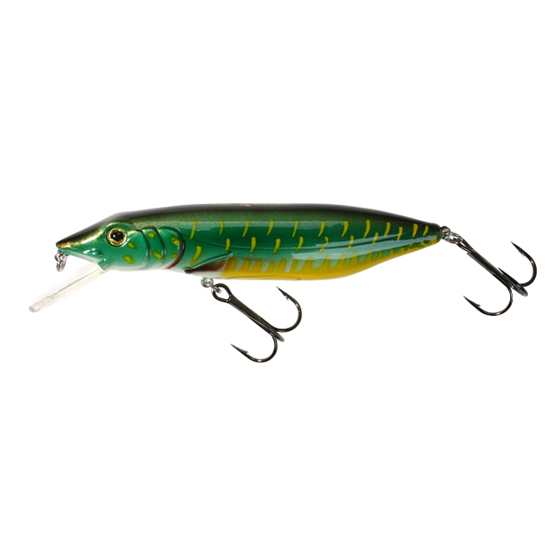 

Воблер Mikado Jointed Pike 22 г, 110 мм, 56, 1 шт., Зеленый;желтый, Jointed Pike