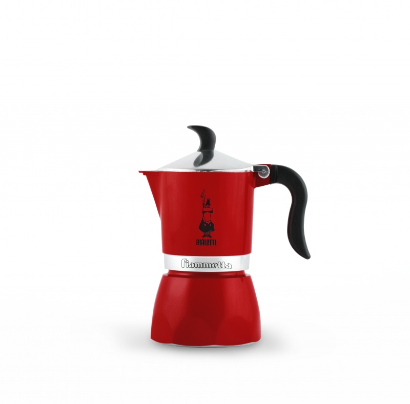 фото Гейзерная кофеварка bialetti fiametta red (2019) 3 порции