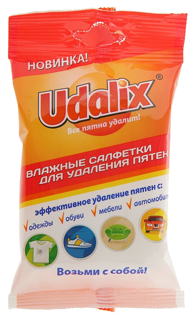 Влажные салфетки Udalix для удаления пятен