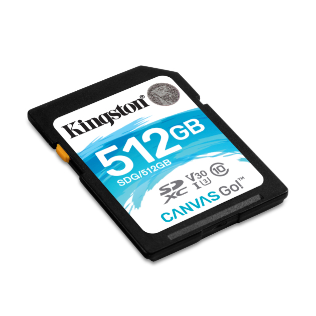 

Карта памяти Kingston SDHC Canvas Go 90R/45W 512GB, SDG/512GB