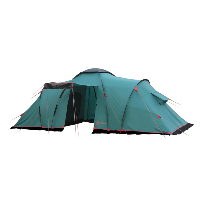 Палатка Tramp Brest 4 V2 зеленый Цвет зеленый