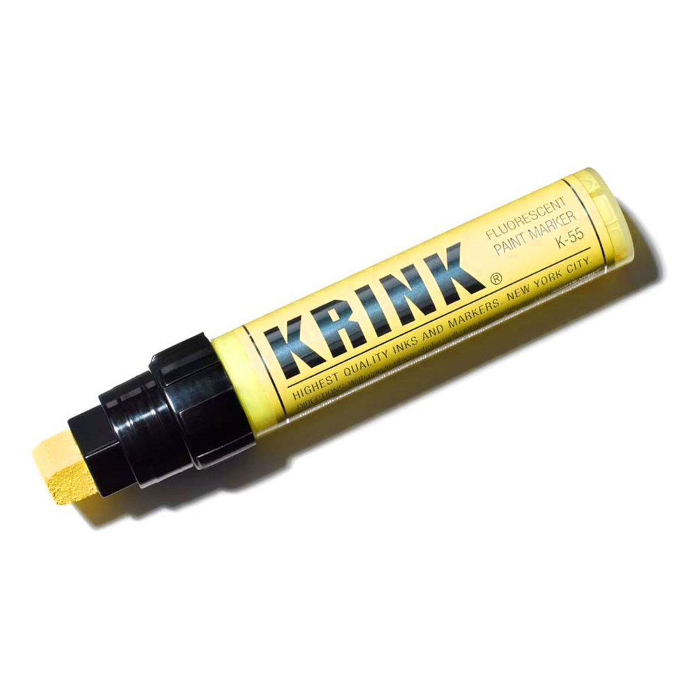 Флуорисцентный маркер Krink K-55 15мм 40мл желтый