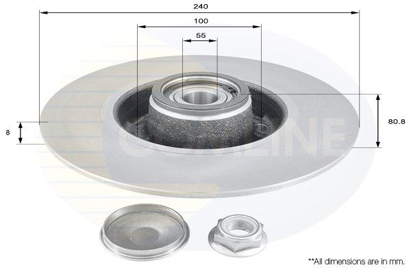 фото Тормозной диск comline adc3010