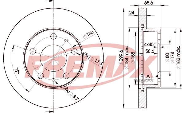 

Тормозной диск FREMAX BD-4682