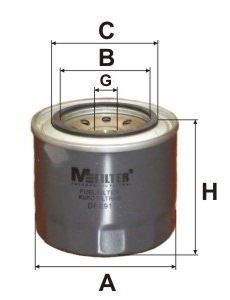 

Топливный фильтр MFILTER DF 691