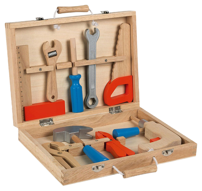 Деревянная игрушка Janod Набор инструментов Brico'kids в чемоданчике