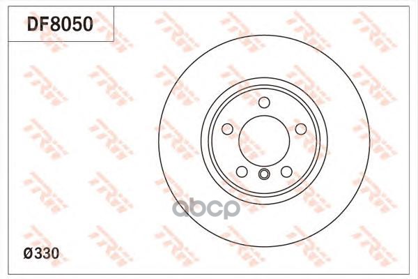 фото Тормозной диск trw/lucas df8050