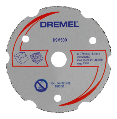 

Отрезной диск по камню для угловых шлифмашин DREMEL 2615S500JA, Карбидный отрезной диск для DSM20