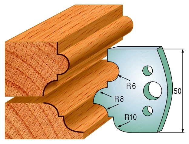 Комплект из 2-х ножей 50x4 SP 690.520