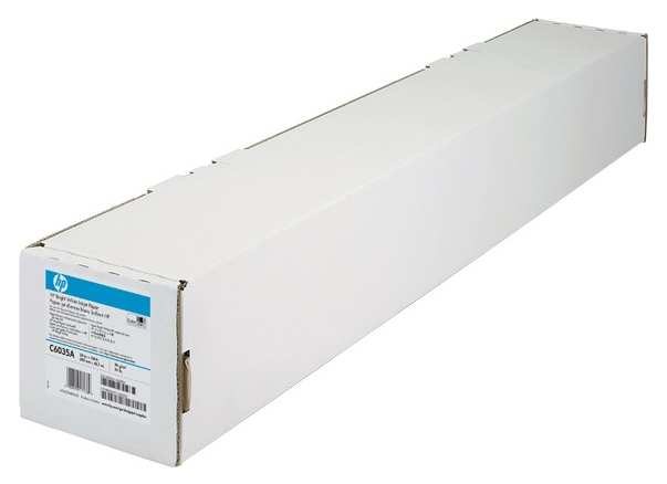 

Бумага для принтеров HP C6035A 610ммx45.7м 90 г/м2, Белый, C6035A
