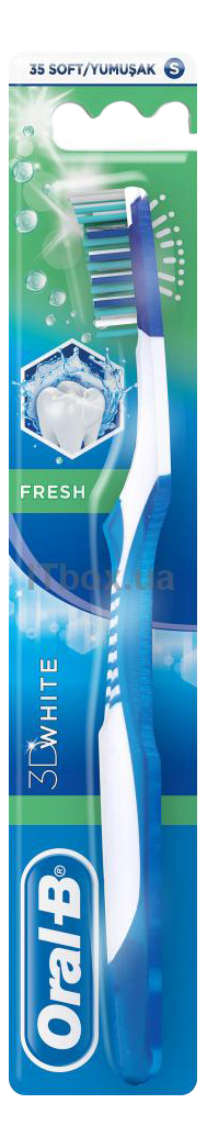 Купить Зубная щетка Oral-B 3D White Свежесть 40 мягкая 1 шт, зубная щетка 81356689