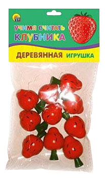 

Деревянная игрушка для малышей Рыжий Кот Учимся считать Клубника, Клубника