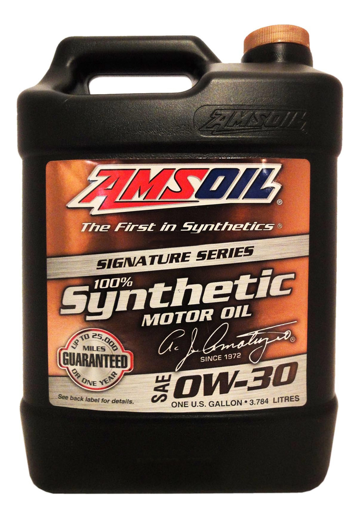 фото Моторное масло amsoil signature series synthetic motor oil 0w30 3,784 л