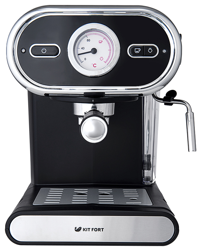 

Рожковая кофеварка Kitfort KT-702 Silver/Black, KT-702