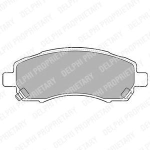 

Тормозные колодки DELPHI дисковые LP1545