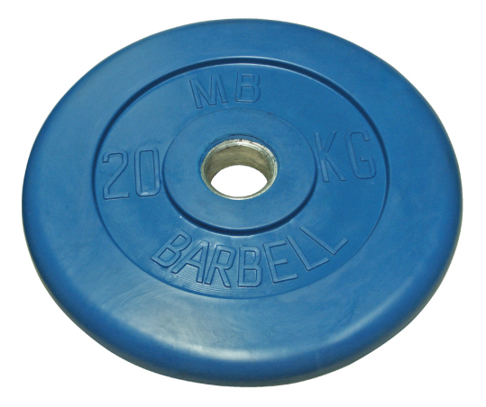 

Диск для штанги MB Barbell Стандарт 20 кг, 51 мм синий, Стандарт