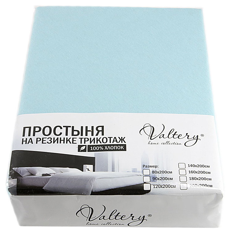 

Простыня Valtery PT Бирюзовая, PT