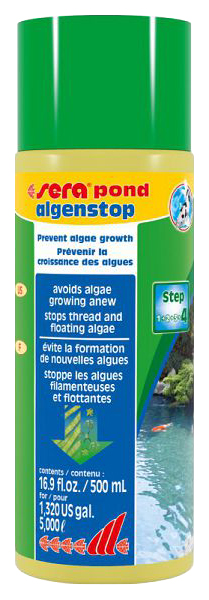 

Кондиционер для аквариума Sera Pond Algen Stop 500мл, Pond Algen Stop